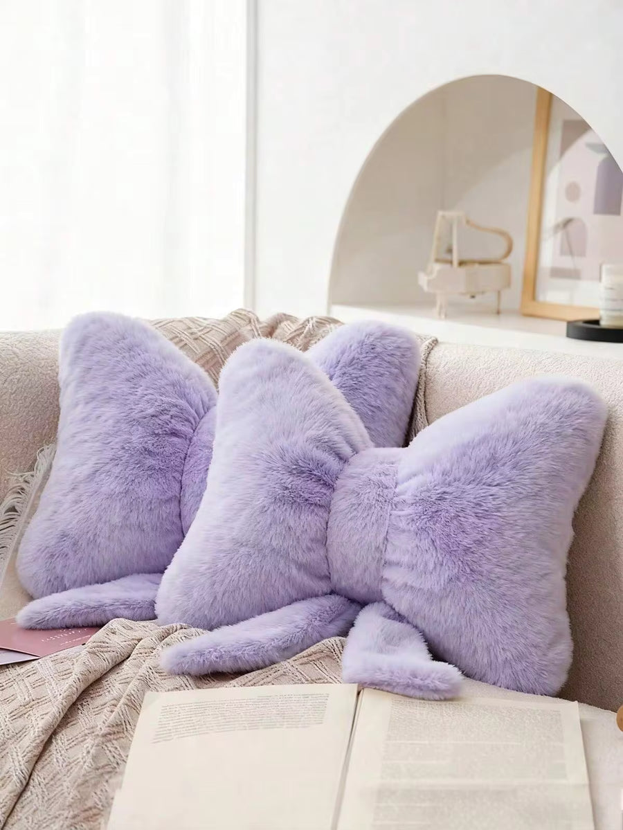 Decorative Bow Throw Pillow, Soft & Cute Bow Decor Cushion, Suitable For Bed, Sofa And Bedroom, Essential Home Decor Pillow For Spring/Summer, Birthday Gift, Perfect Gift For Family And Friends On Weddings