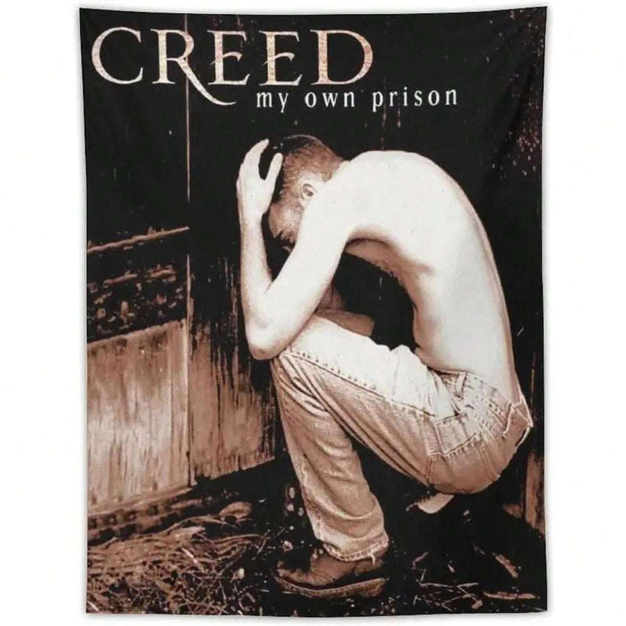 Creeds Band Tapestry, Music Art Poster, Novelty Flag, Graphic Wall Hanging Backdrop, Decoration For Room Dorm Home Decor Party Banner Father's Day Gifts,Gifts Boyfriend,Gifts For Girl Adults,Gifts Under 100 Dollars,Cheap Stuff,Bathroom Tree